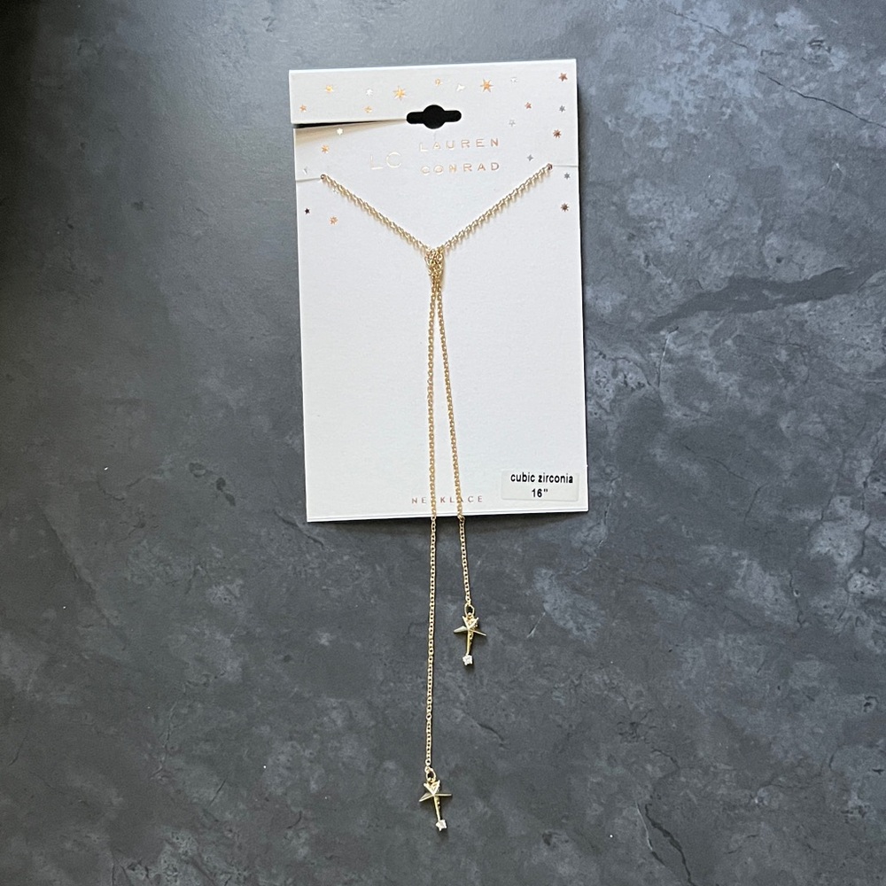 LC Lauren Conrad Gold Celestial Necklace